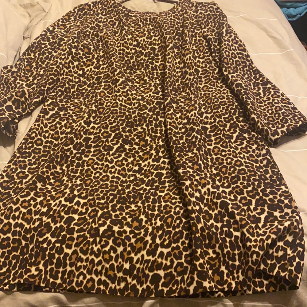NWT J Crew Cheetah dress size 16!